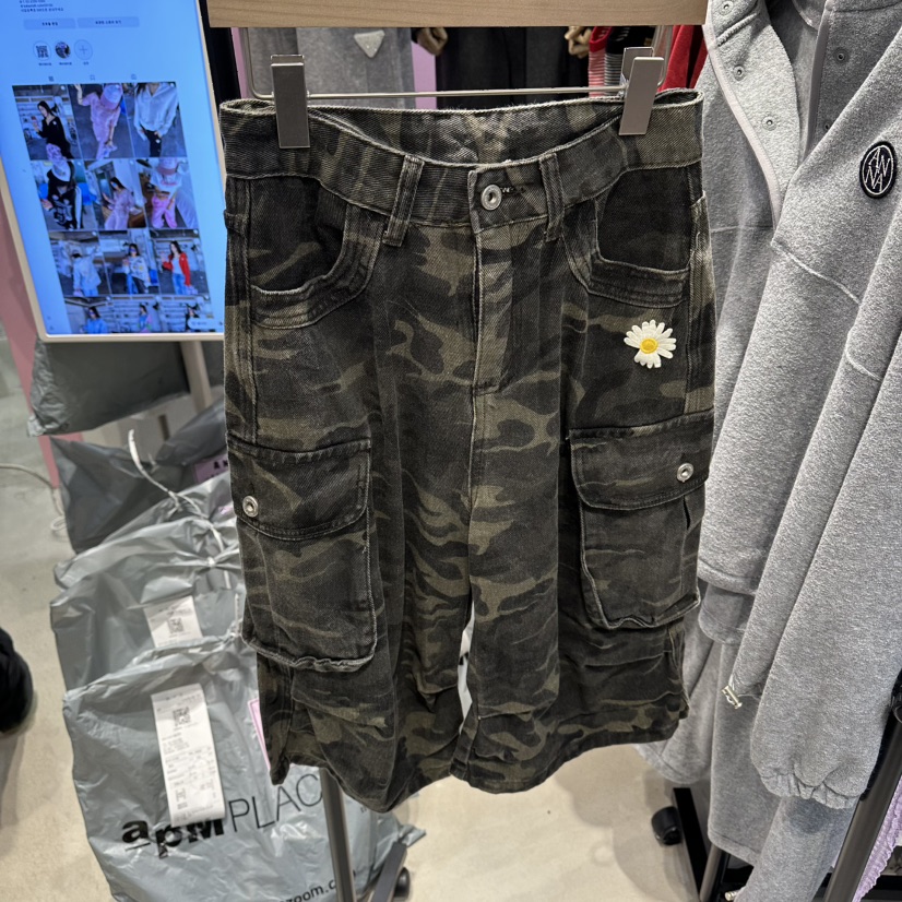 ANNA-P韓國直郵女裝新品熱賣休閑26春夏人氣真品短褲迷彩ANNA-P短褲圖色1