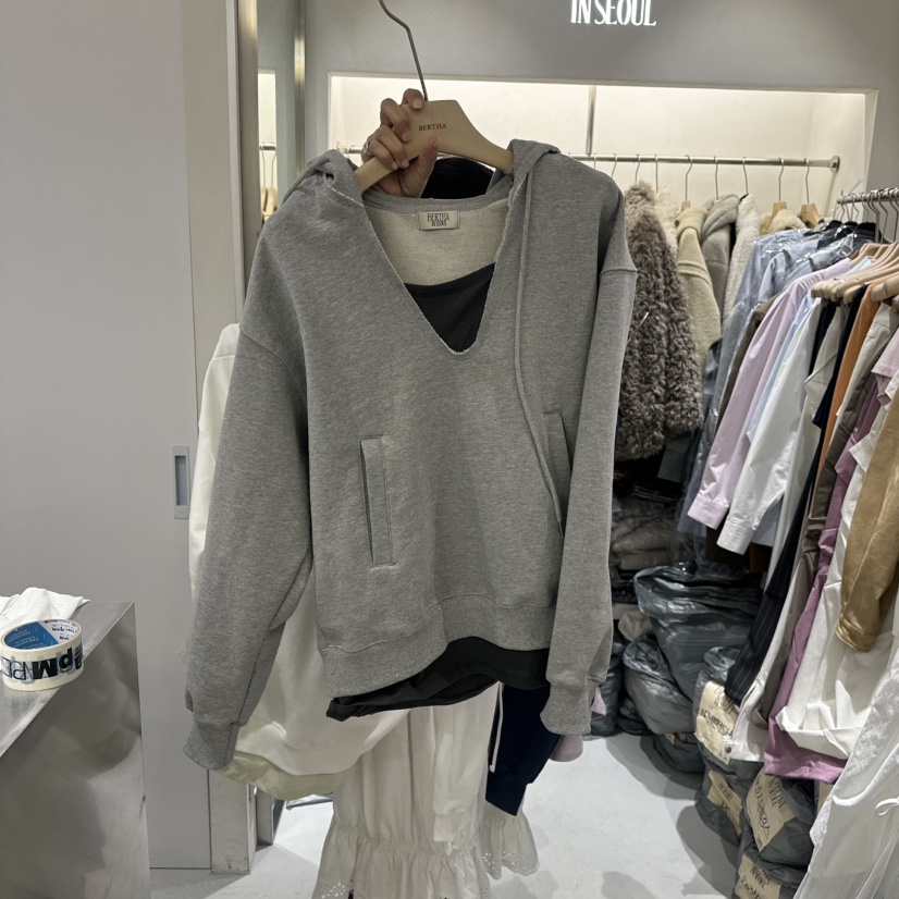 BERTHA東大門實拍女士新款真品26春夏休閑時尚熱賣人氣衛衣BERTHA衛衣圖色2