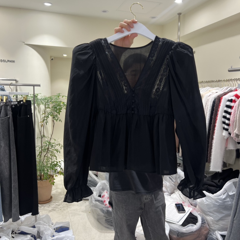 ENDOLPHIN東大門直郵女裝新品人氣休閑熱賣推薦襯衫蕾絲衫ENDOLPHIN襯衫/蕾絲衫圖色2