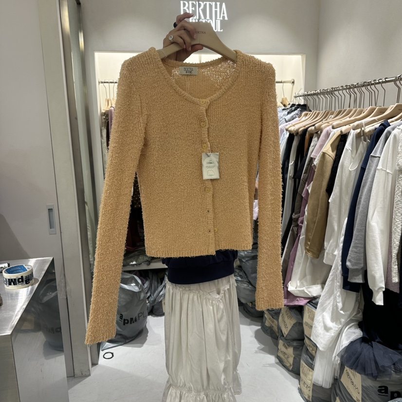 BERTHA韓國直郵女裝新款真品推薦針織衫不含內搭柔軟開衫BERTHA針織衫圖色3