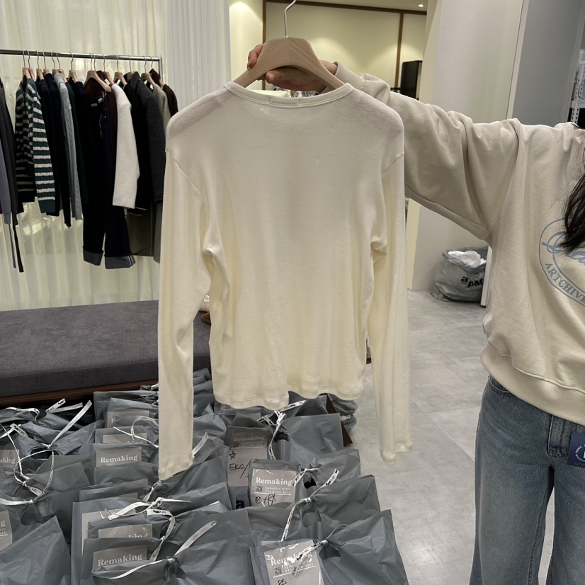URBANSTORY/REMAKING韓國代購女士新款真品休閑職業長袖T恤Remaking/URBANSTORY長袖T恤