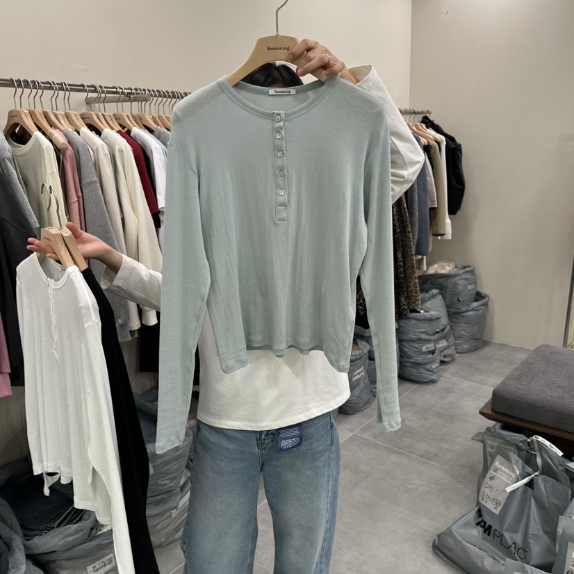URBANSTORY/REMAKING韓國代購女士新款真品休閑職業長袖T恤Remaking/URBANSTORY長袖T恤圖色3