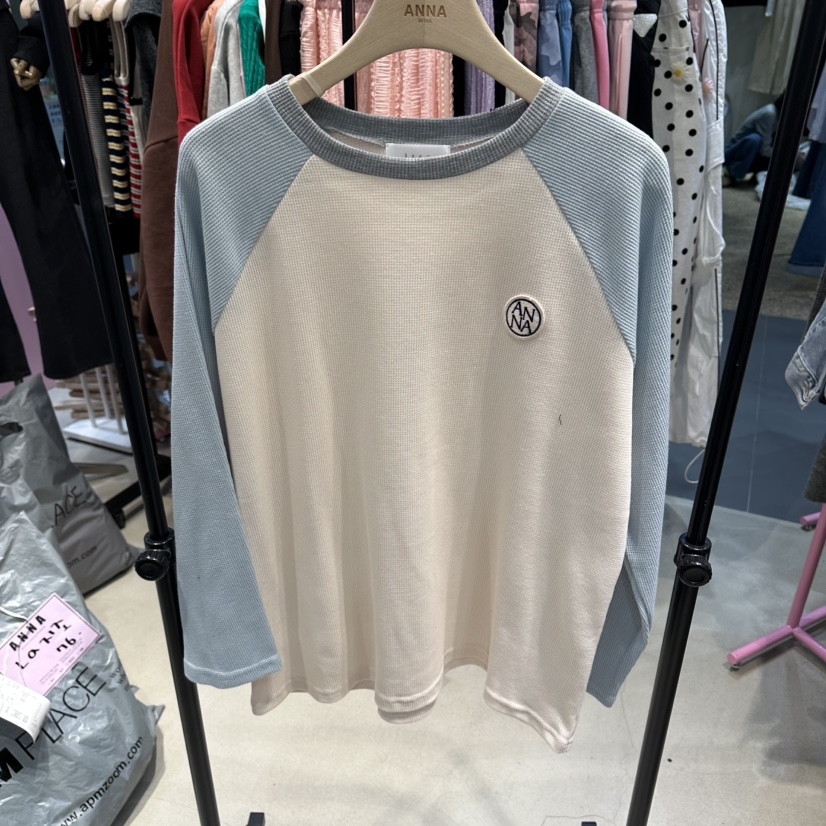 ANNA-P東大門直郵女士新品職業26春夏熱賣真品人氣長袖T恤ANNA-P長袖T恤圖色1