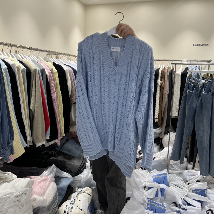 ENDOLPHIN韓國代購女士新款26春夏休閑人氣職業熱賣針織衫ENDOLPHIN針織衫圖色5