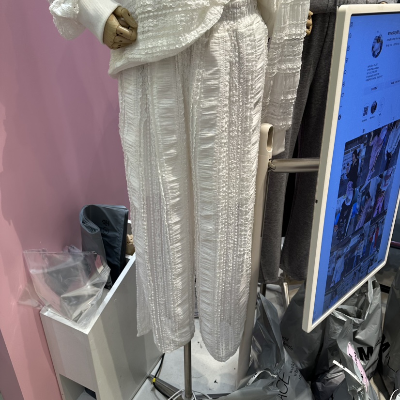 ANNA-P韓國代購女裝新品時尚人氣26春夏休閑真品休閑褲蕾絲ANNA-P休閑褲圖色4