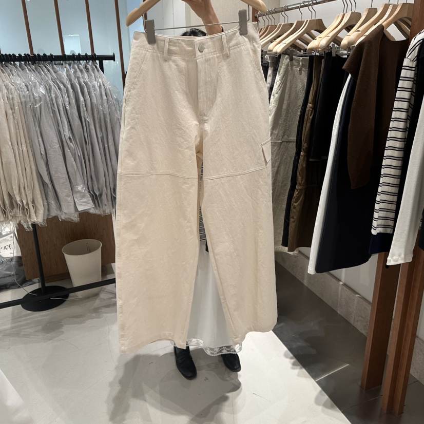 ANDMORE BUTTON東大門實拍女士新款熱賣職業休閑褲口袋鵝ANDMORE BUTTON休閑褲圖色1