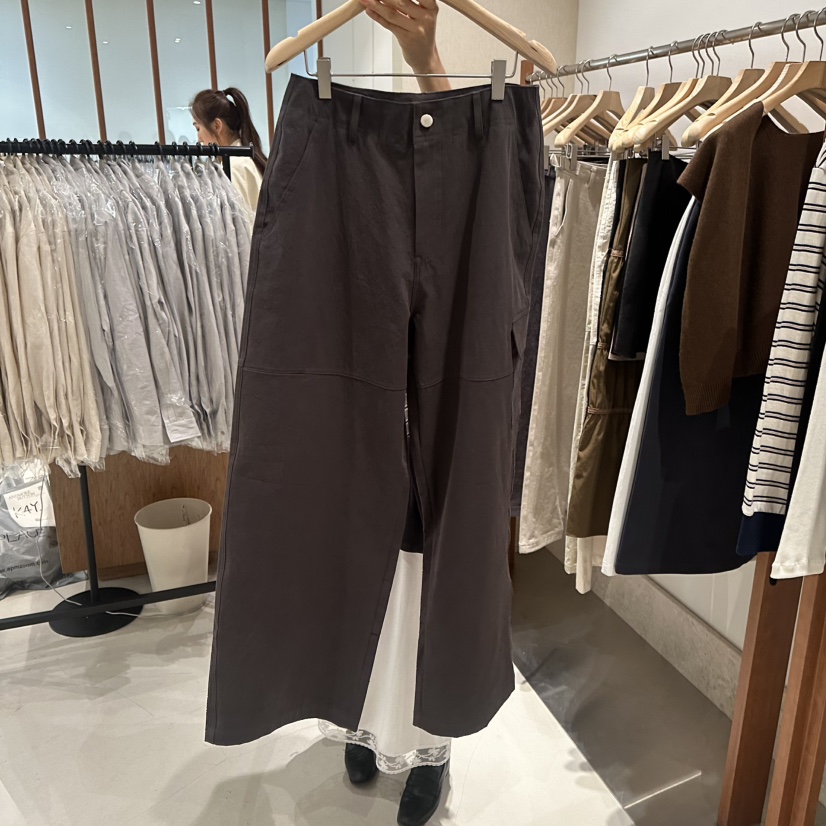 ANDMORE BUTTON東大門實拍女士新款熱賣職業休閑褲口袋鵝ANDMORE BUTTON休閑褲圖色3