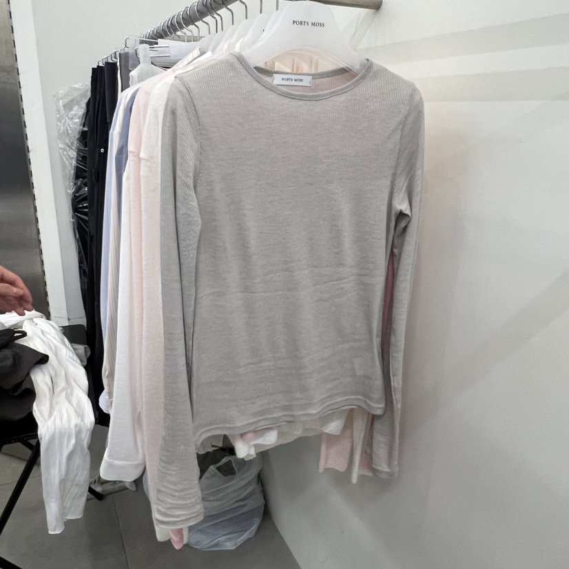 PORTS MOSS韓國代購女士新品職業推薦26春季人氣長袖T恤PORTS MOSS長袖T恤圖色2