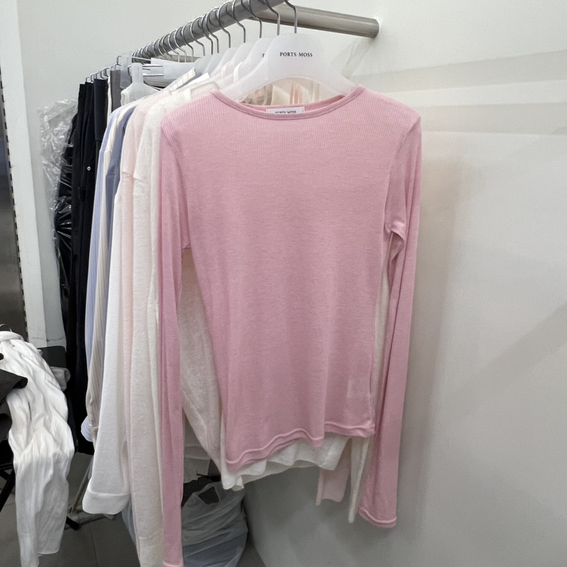 PORTS MOSS韓國代購女士新品職業推薦26春季人氣長袖T恤PORTS MOSS長袖T恤圖色3