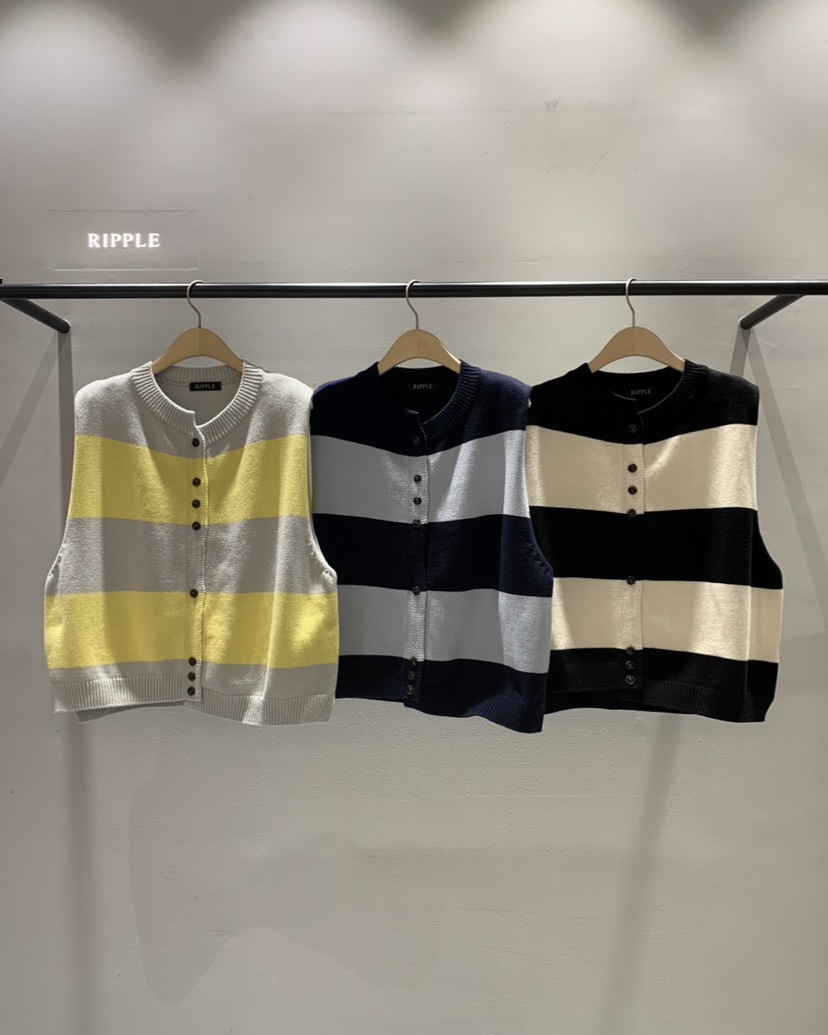 RIPPLE-P韓國代購女裝新款人氣熱賣時尚職業休閑26春季馬甲RIPPLE-P馬甲