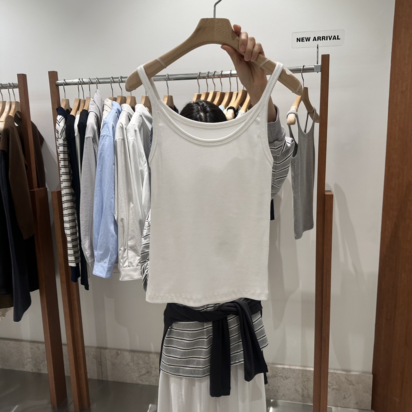 ANDMORE BUTTON東大門直郵女士新款推薦人氣26春季吊帶背心ANDMORE BUTTON吊帶/背心