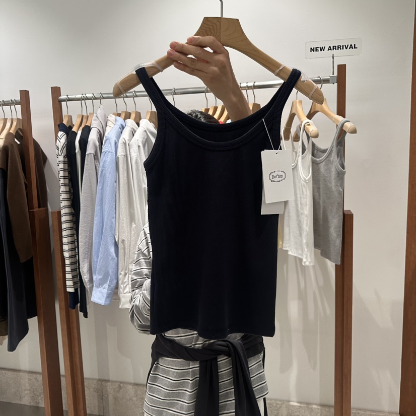 ANDMORE BUTTON東大門直郵女士新款推薦人氣26春季吊帶背心ANDMORE BUTTON吊帶/背心圖色3深藍色