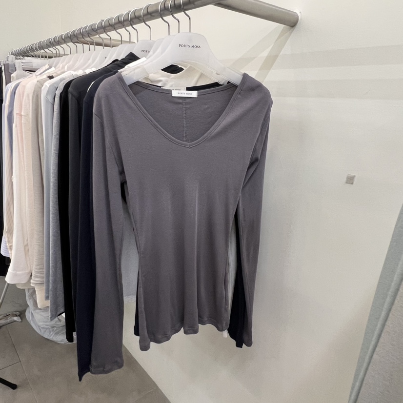 PORTS MOSS東大門代購女士新款時尚休閑26春季熱賣長袖T恤PORTS MOSS長袖T恤圖色4