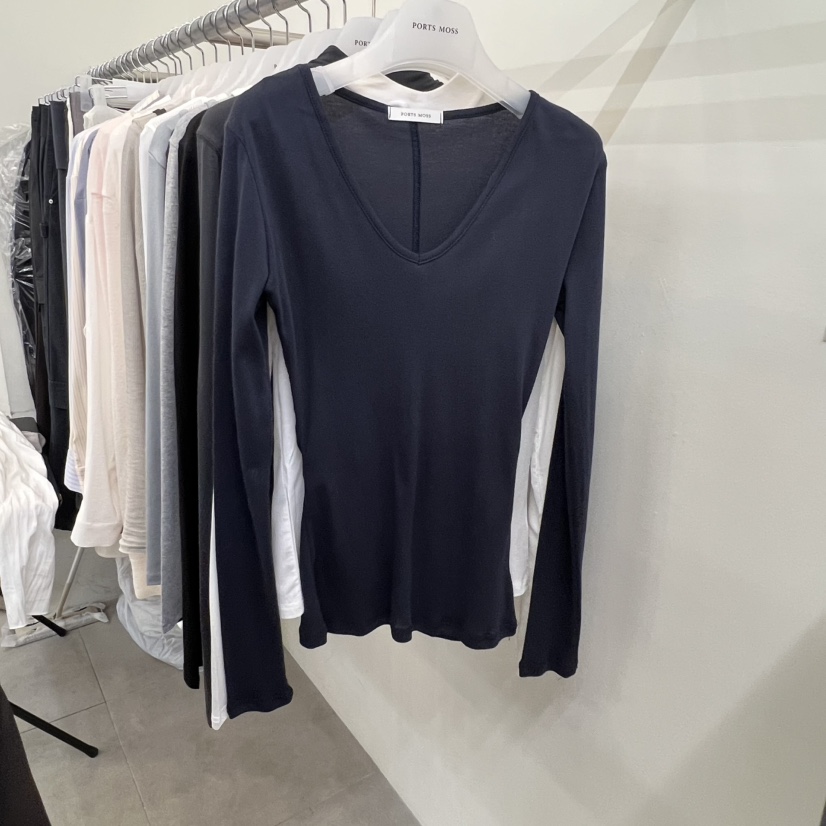 PORTS MOSS東大門代購女士新款時尚休閑26春季熱賣長袖T恤PORTS MOSS長袖T恤圖色5
