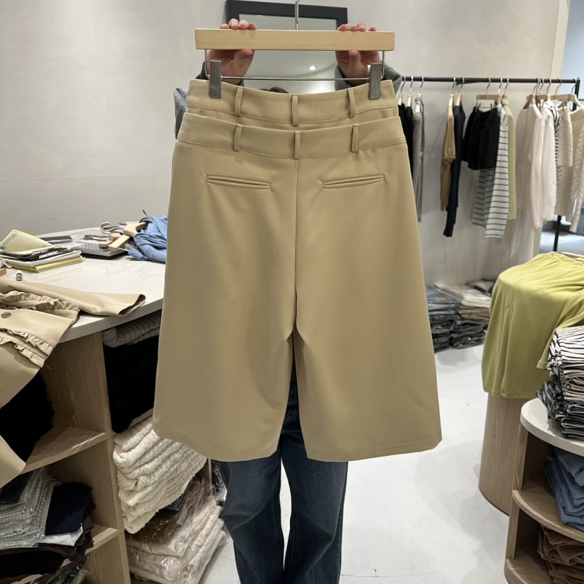 AURA東大門實拍女士新款人氣熱賣時尚26春季休閑短褲腰帶Au ra短褲