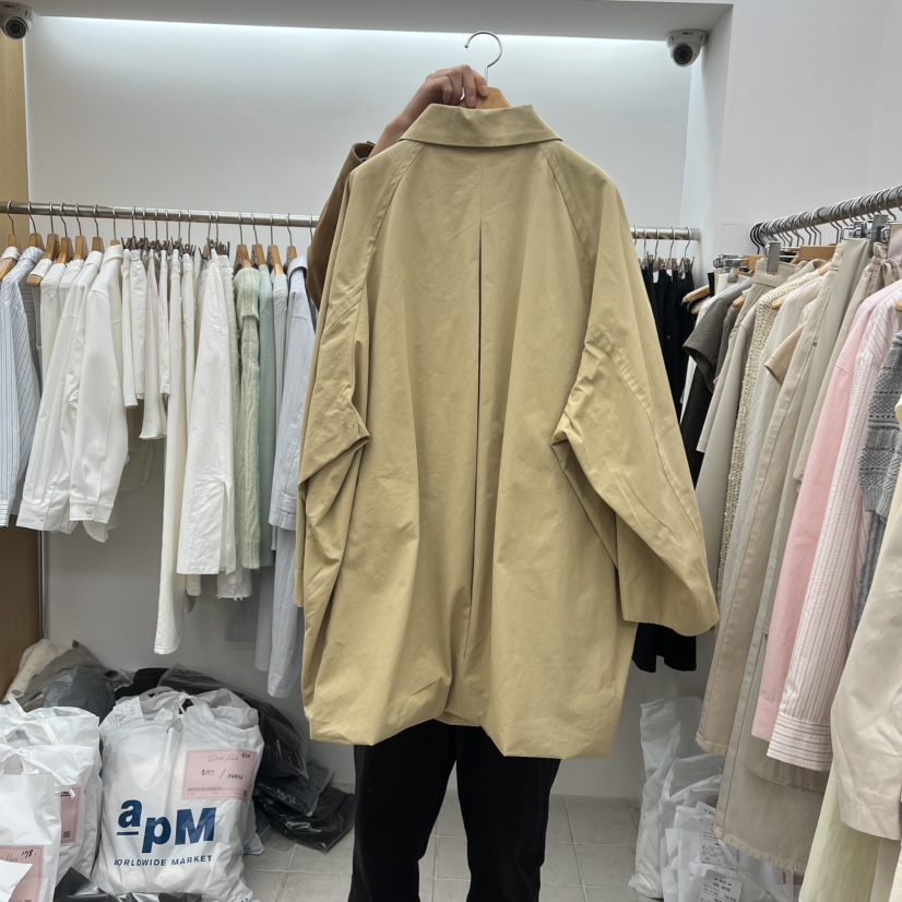 DRESS ROOM東大門直郵女士新款休閑職業熱賣26春季長款風衣DRESS ROOM長款風衣