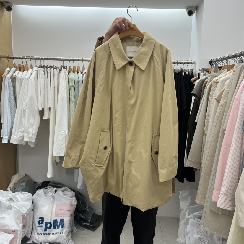 DRESS ROOM東大門直郵女士新款休閑職業熱賣26春季長款風衣DRESS ROOM長款風衣圖色2