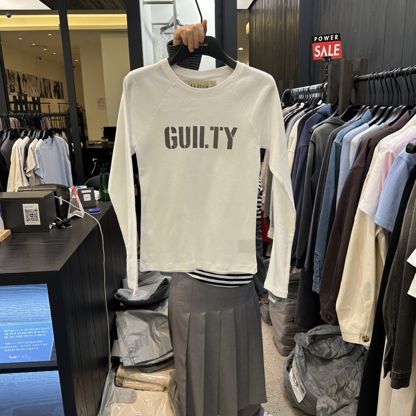 LE ETOILE東大門實拍女士新款熱賣人氣職業推薦休閑長袖T恤LE ETOILE長袖T恤圖色1