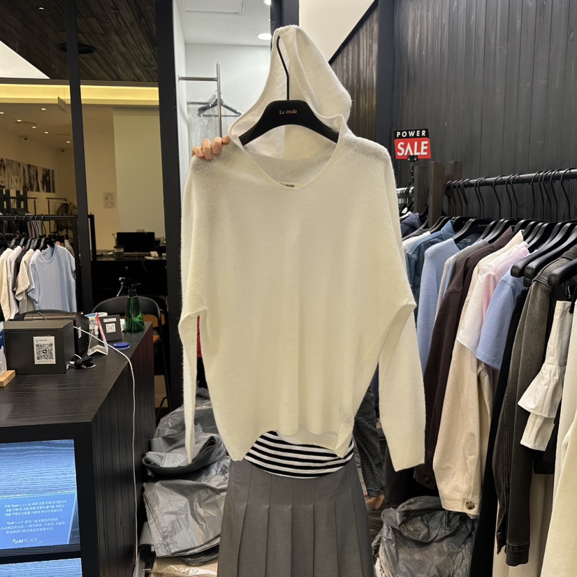 LE ETOILE東大門直郵女裝新款推薦休閑職業人氣針織衫兜帽LE ETOILE針織衫圖色2