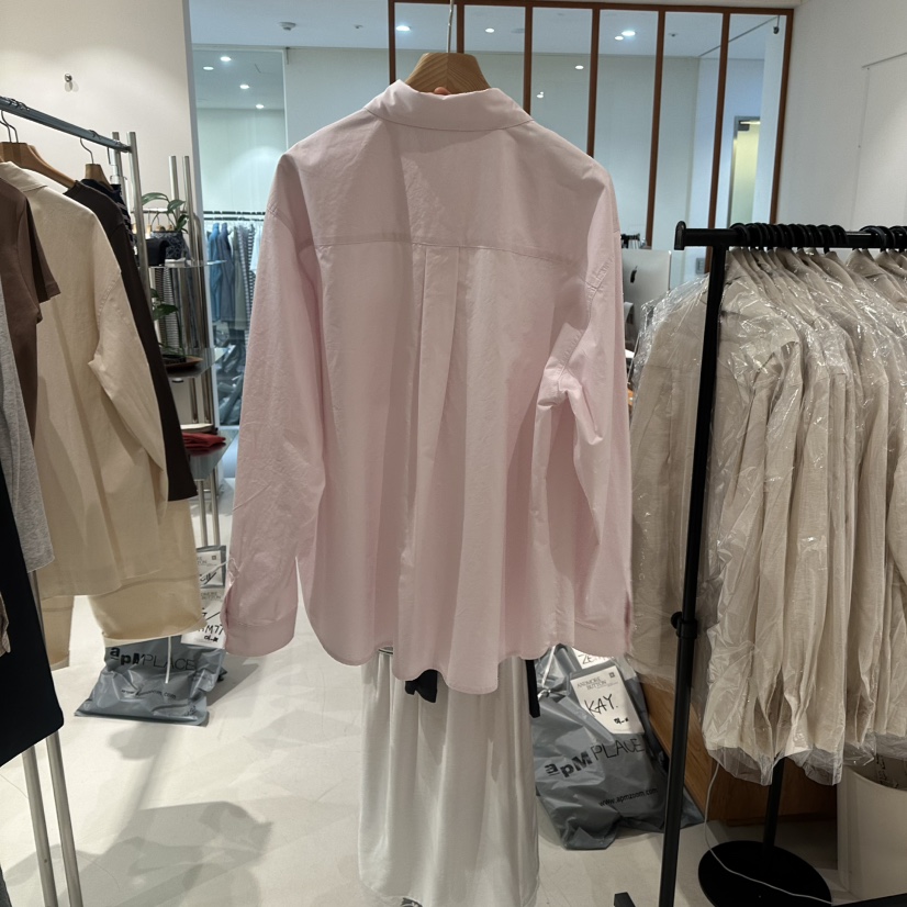 ANDMORE BUTTON韓國代購女裝新款職業休閑時尚襯衫蕾絲衫ANDMORE BUTTON襯衫/蕾絲衫