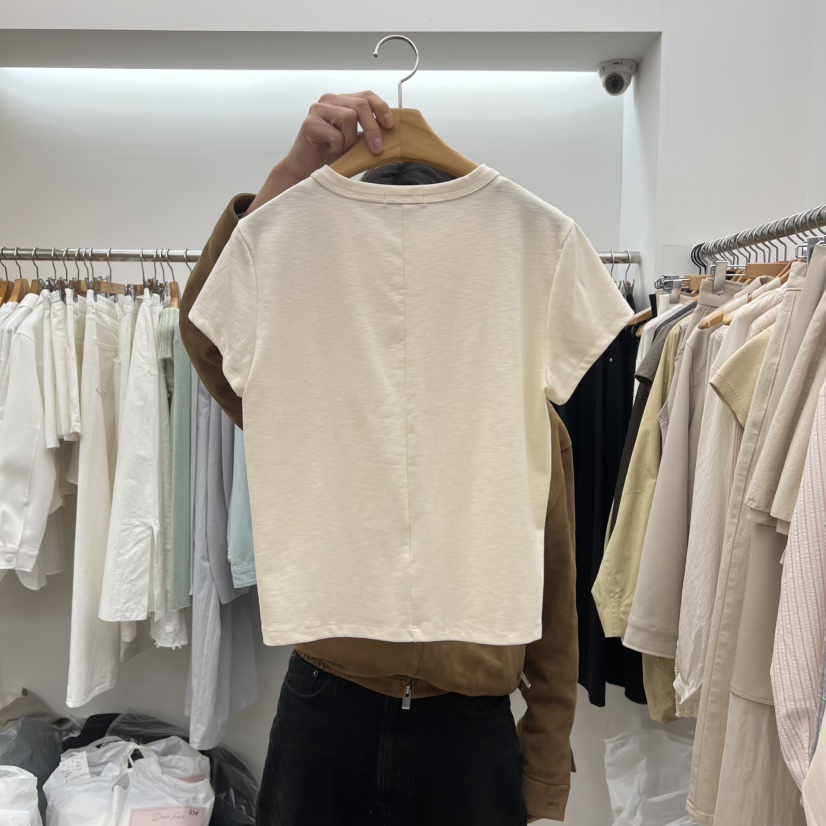 DRESS ROOM韓國代購女裝新款時尚熱賣職業26春季T恤棉質DRESS ROOMT恤