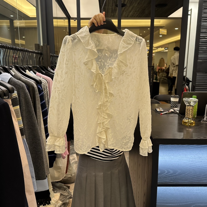 LE ETOILE東大門直郵女裝新品人氣熱賣休閑職業襯衫蕾絲衫LE ETOILE襯衫/蕾絲衫圖色1