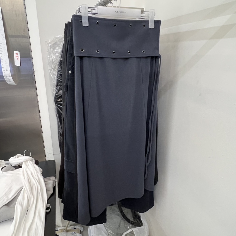 PORTS MOSS韓國代購女裝新款時尚熱賣推薦職業休閑長裙腰帶PORTS MOSS長裙圖色1