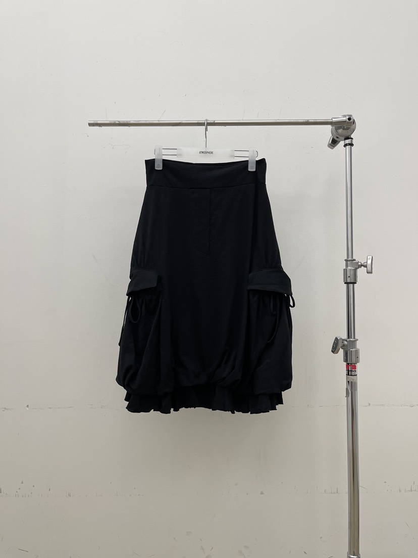 ATMOSPHERE東大門直郵女士新品26春季休閑半身裙中短裙口袋ATMOSPHERE/BLING半身裙/中短裙圖色3黑