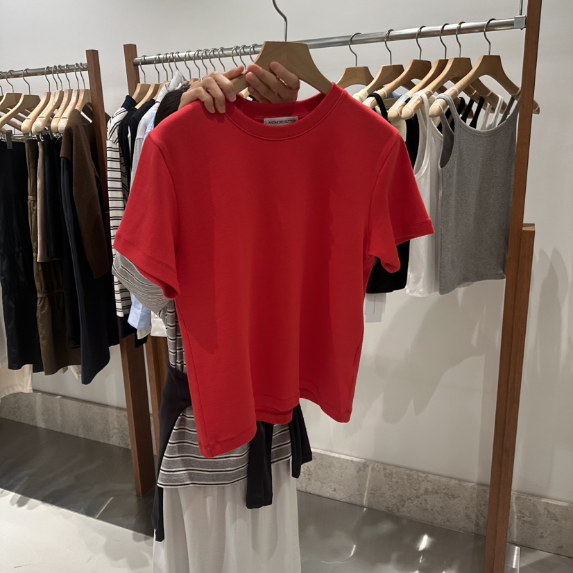 ANDMORE BUTTON韓國直郵女士新品推薦休閑職業熱賣人氣T恤ANDMORE BUTTONT恤圖色4