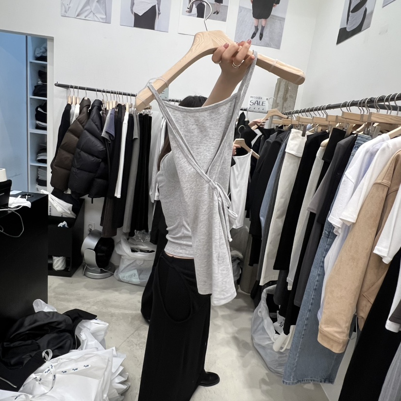RECOVER東大門代購女裝新品休閑26春季人氣時尚熱賣吊帶背心RECOVER/MOMENT吊帶/背心