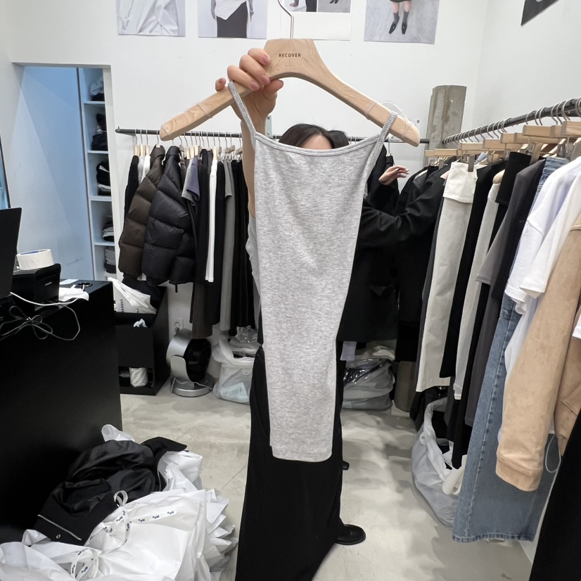 RECOVER東大門代購女裝新品休閑26春季人氣時尚熱賣吊帶背心RECOVER/MOMENT吊帶/背心圖色1