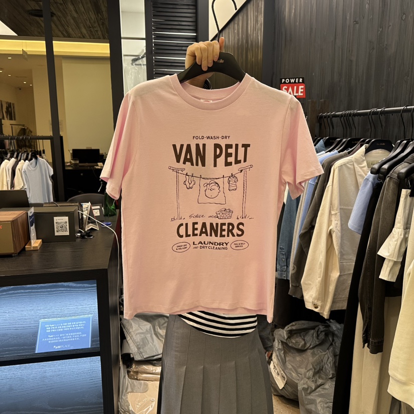 LE ETOILE韓國直郵女裝新品職業時尚休閑熱賣人氣T恤史努比LE ETOILET恤圖色2