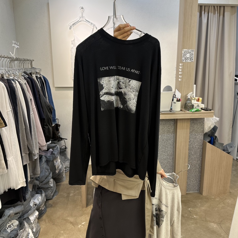 PLOVER東大門代購女裝新品人氣推薦休閑職業熱賣長袖T恤絨PLO_VER長袖T恤圖色2