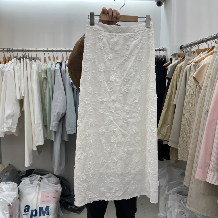 DRESS ROOM韓國直郵女士新品職業推薦熱賣半身裙中短裙棉DRESS ROOM半身裙/中短裙圖色1