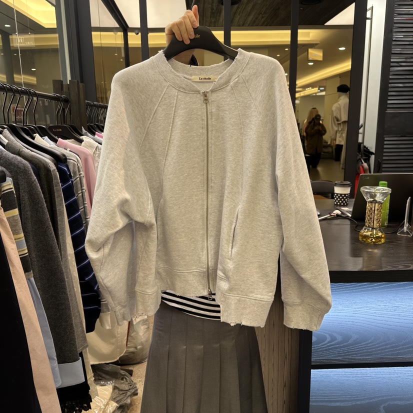 LE ETOILE東大門代購女士新款時尚職業人氣休閑衛衣拉鏈LE ETOILE衛衣圖色1