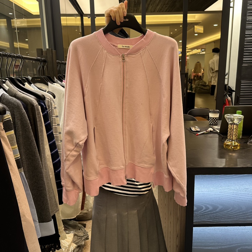 LE ETOILE東大門代購女士新款時尚職業人氣休閑衛衣拉鏈LE ETOILE衛衣圖色2