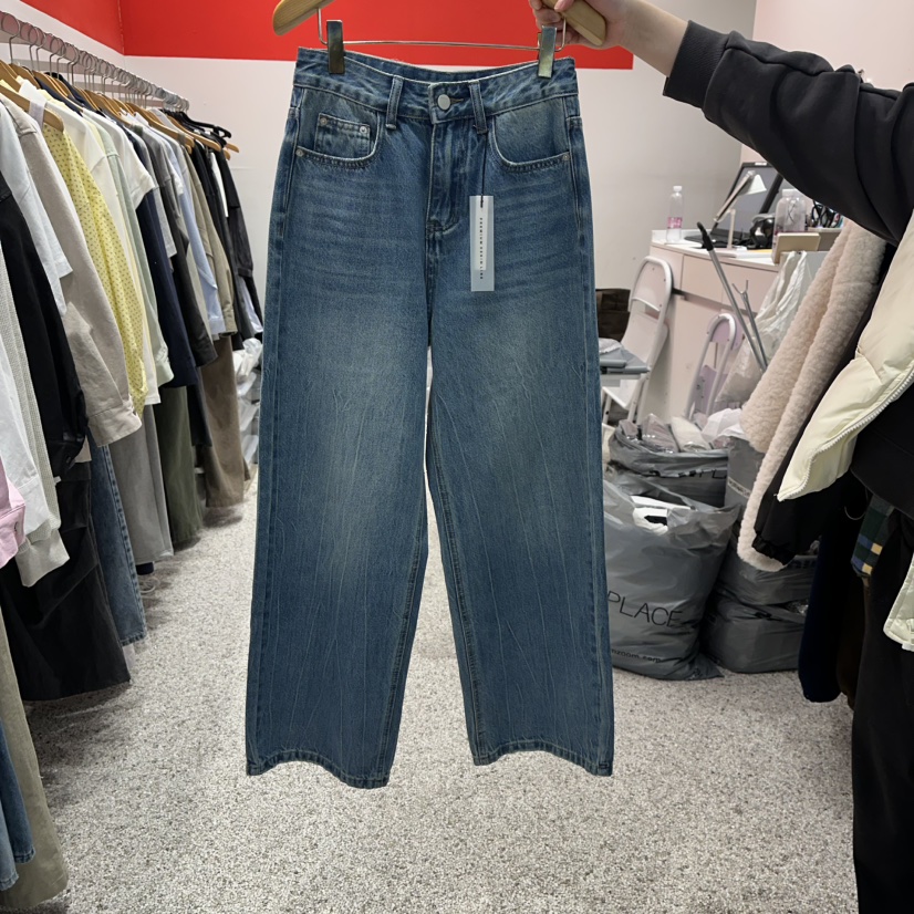 ATPZ東大門實拍女士新款休閑推薦時尚26春季人氣熱賣牛仔褲ATTENTION PLEAES牛仔褲圖色1