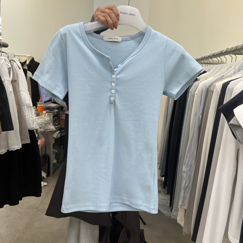 PORTS MOSS東大門實拍女士新品休閑時尚人氣熱賣推薦T恤PORTS MOSST恤圖色1