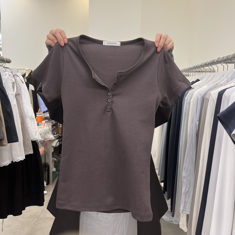 PORTS MOSS東大門實拍女士新品休閑時尚人氣熱賣推薦T恤PORTS MOSST恤圖色2