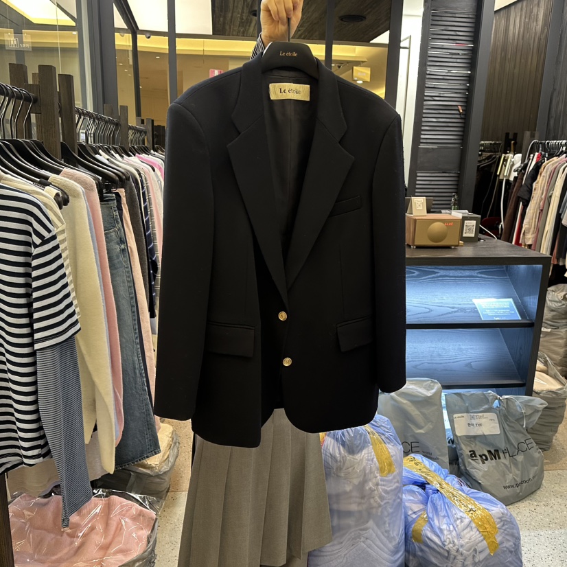 LE ETOILE韓國代購女士新品人氣26春季時尚熱賣職業夾克LE ETOILE夾克圖色1