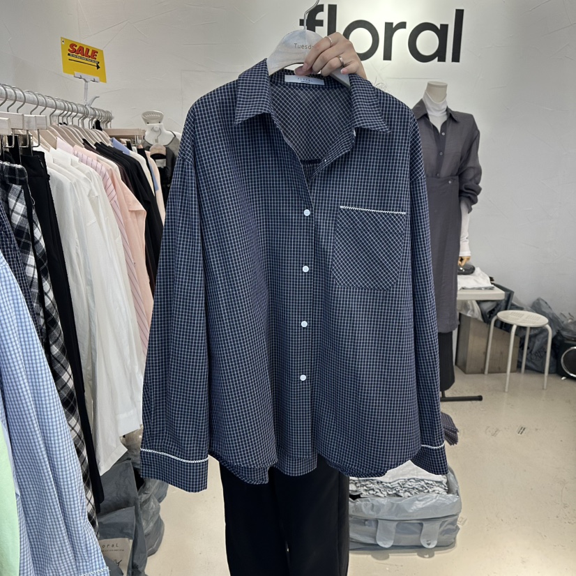 FLORAL韓國直郵女士新品時尚人氣推薦職業休閑襯衫蕾絲衫FLORAL襯衫/蕾絲衫圖色2