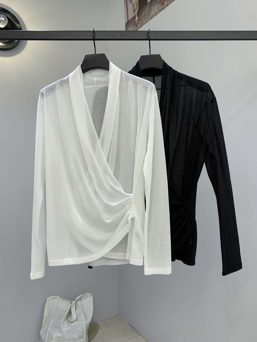 SOFTNESS東大門實拍女士新款26春季休閑熱賣長袖T恤披肩透明Softness/Cosmic長袖T恤