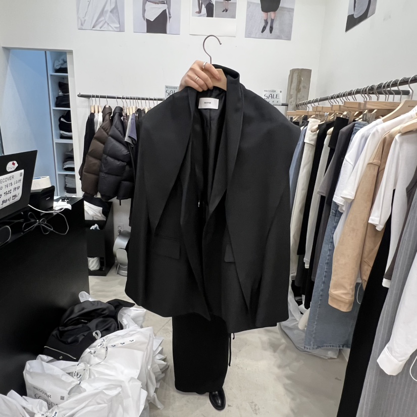 RECOVER東大門直郵女裝新款職業時尚休閑熱賣26春季套裝圍巾RECOVER/MOMENT套裝圖色1