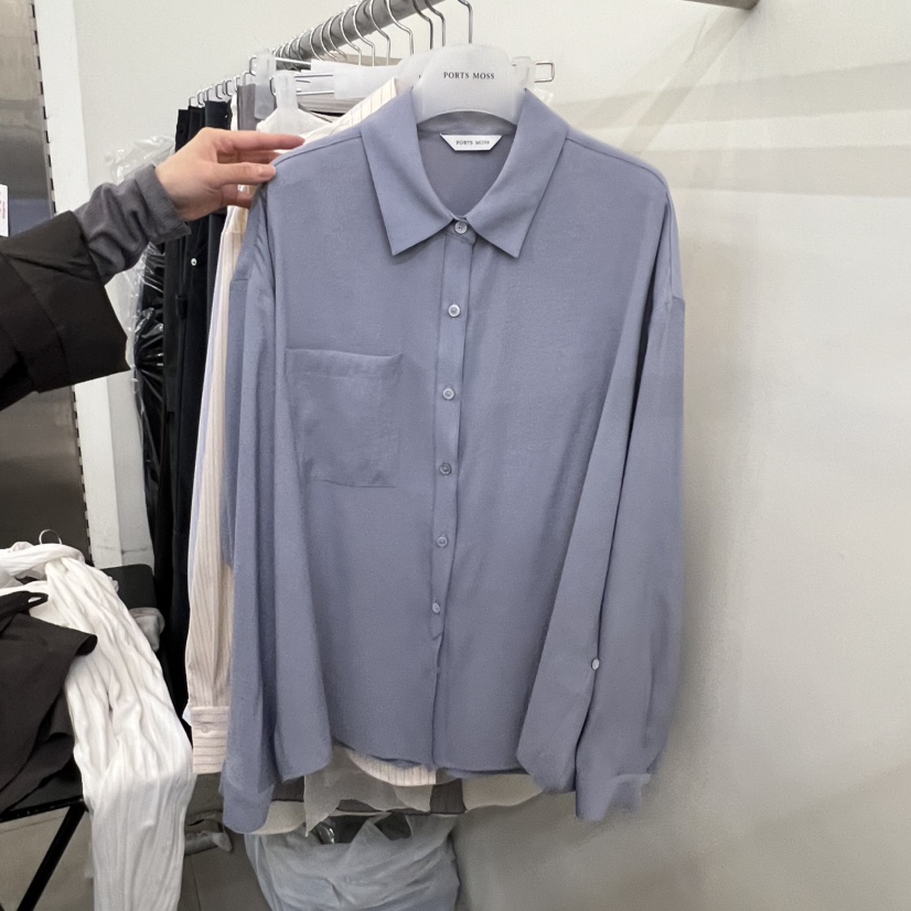 PORTS MOSS韓國代購女裝新款休閑職業推薦熱賣襯衫蕾絲衫PORTS MOSS襯衫/蕾絲衫圖色2