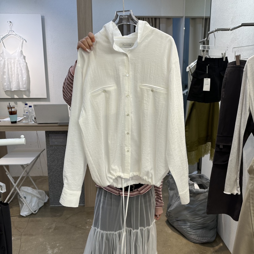 PLOVER東大門實拍女士新款休閑職業人氣時尚熱賣襯衫蕾絲衫PLO_VER襯衫/蕾絲衫圖色1