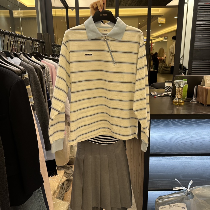 LE ETOILE韓國直郵女裝新款職業26春季時尚推薦衛衣拉鏈LE ETOILE衛衣圖色1