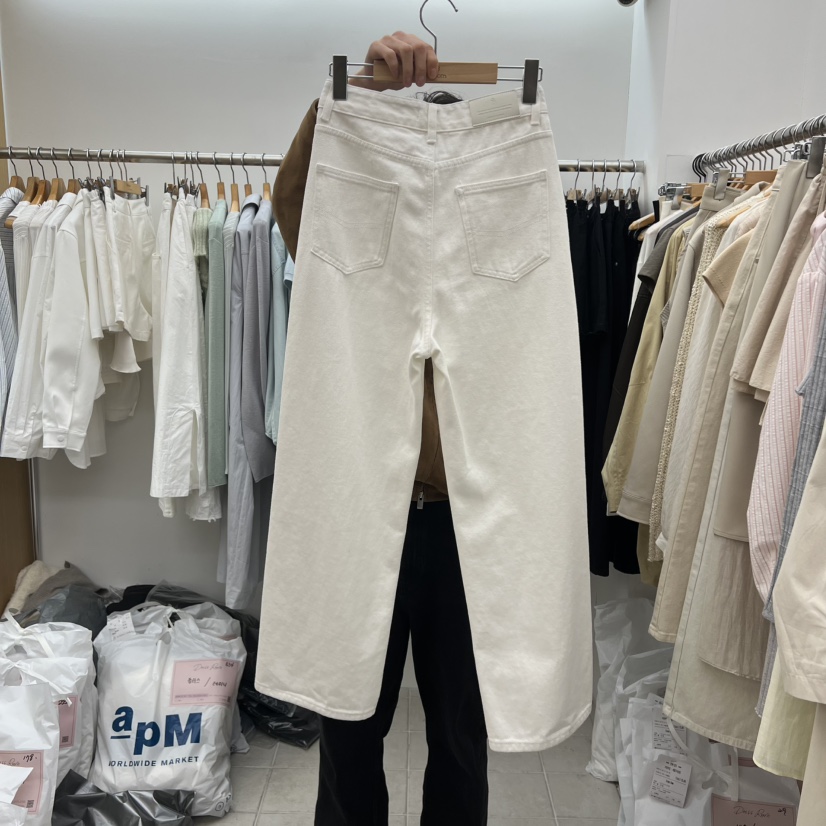 DRESS ROOM韓國直郵女裝新款時尚人氣熱賣26春季牛仔褲棉質DRESS ROOM牛仔褲