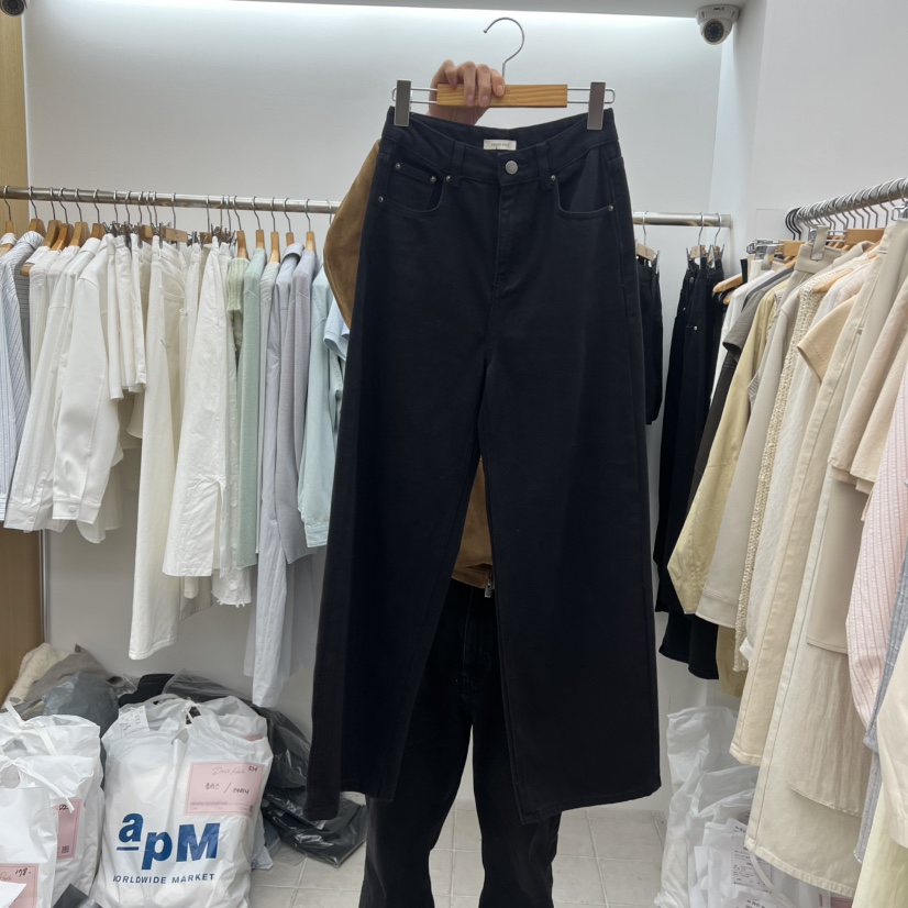 DRESS ROOM韓國直郵女裝新款時尚人氣熱賣26春季牛仔褲棉質DRESS ROOM牛仔褲圖色2