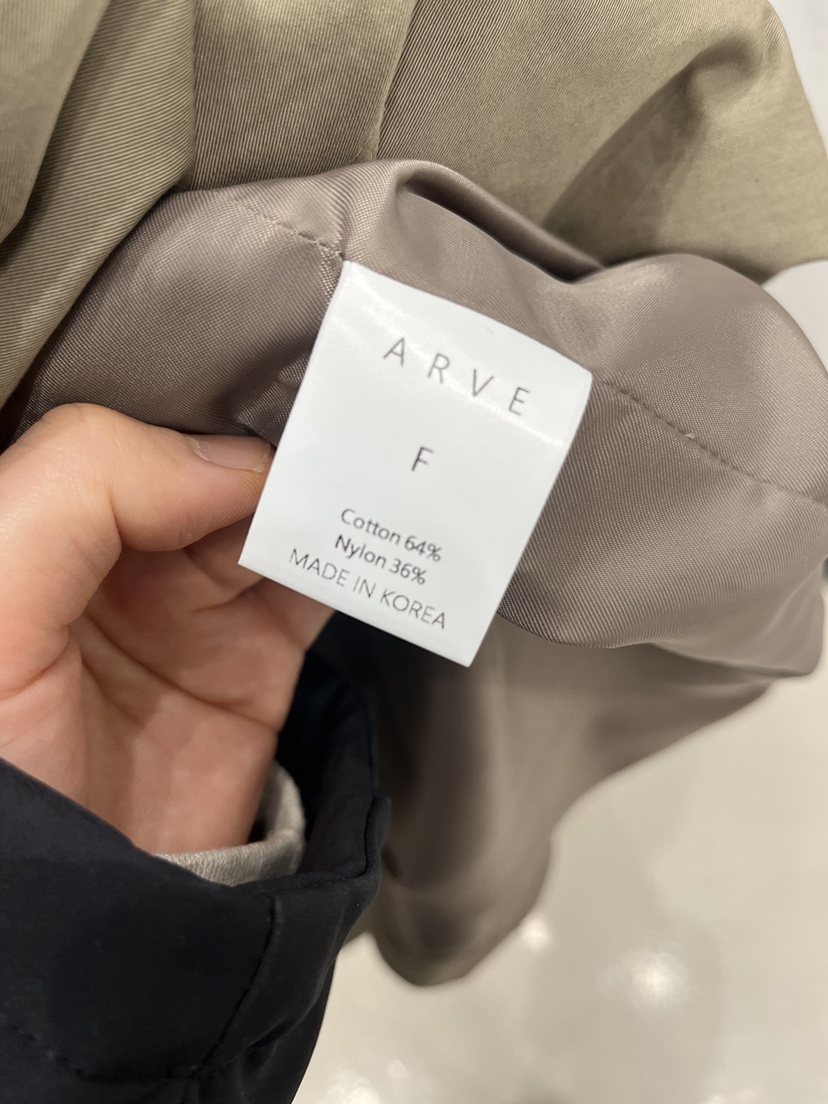 ARVE韓國直郵女士新品時尚熱賣職業推薦人氣長款風衣含腰帶ARVE長款風衣