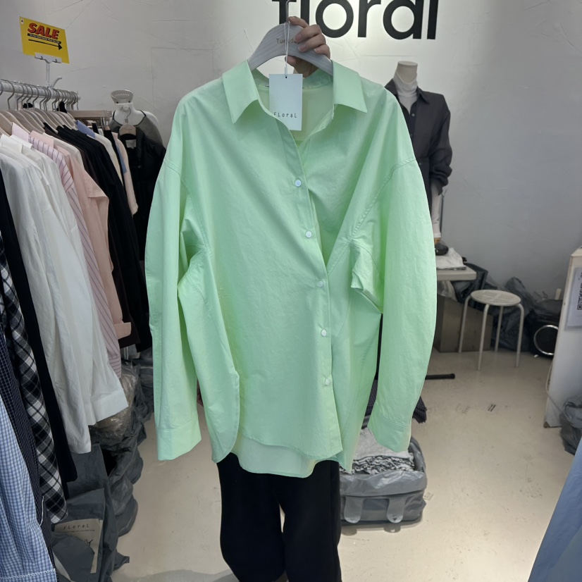 FLORAL韓國直郵女士新品熱賣時尚休閑人氣職業襯衫蕾絲衫FLORAL襯衫/蕾絲衫圖色1